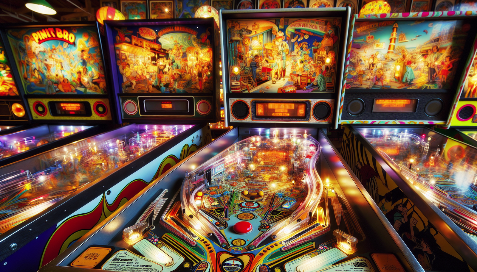 An illustration of a pinball machine, a timeless classic in gaming.